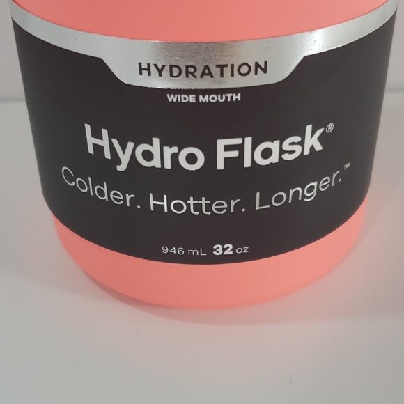 Hydro Flask 32 oz Wide mouth w/flex cap (Hibiscus) - Picture 3 of 6